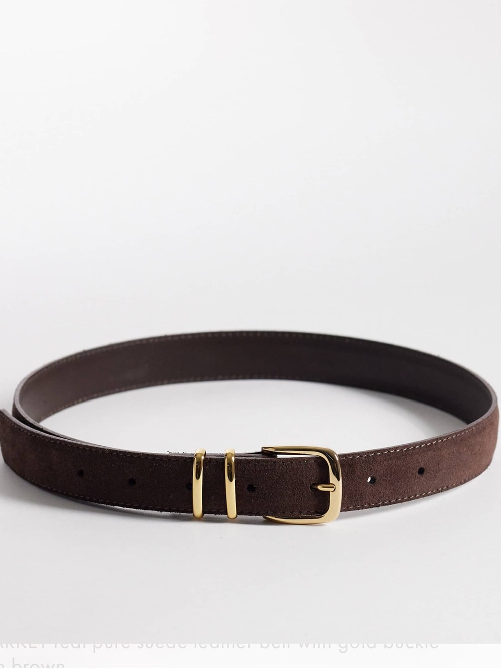 Arket suede brown belt